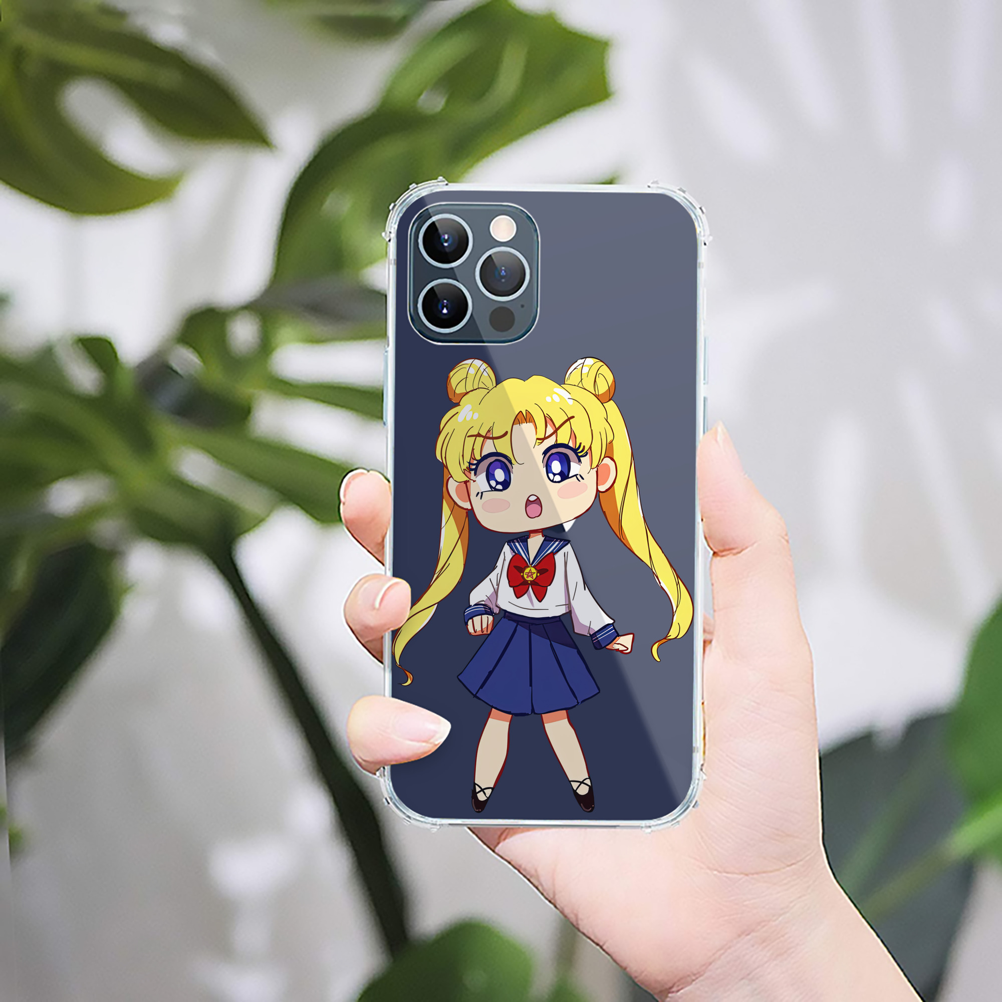 （画像用） 美少女戦士セーラームーン 愛野 美奈子 あいの みなこ Sailor Moon Aino Minako 【iPhone 12シリーズ対応】透明スマホケース（クリアソフトケース）